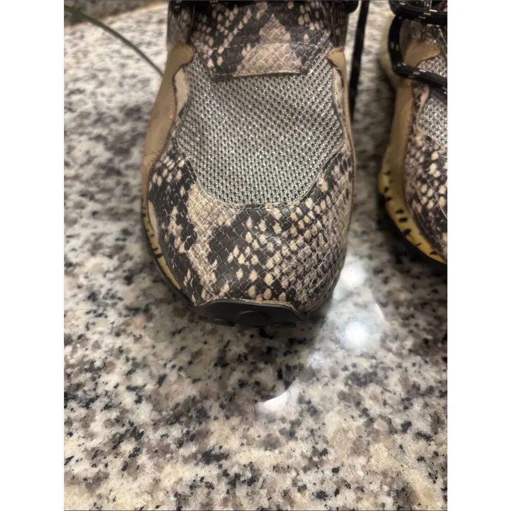 Steve Madden Women’s Snake Print Beige and Black Sneakers